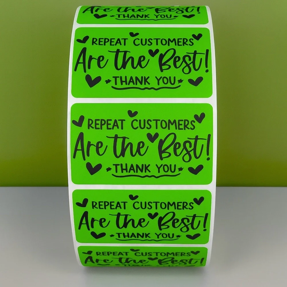 Repeat Customers Are the Best Stickers – Thank You Labels for Small Business